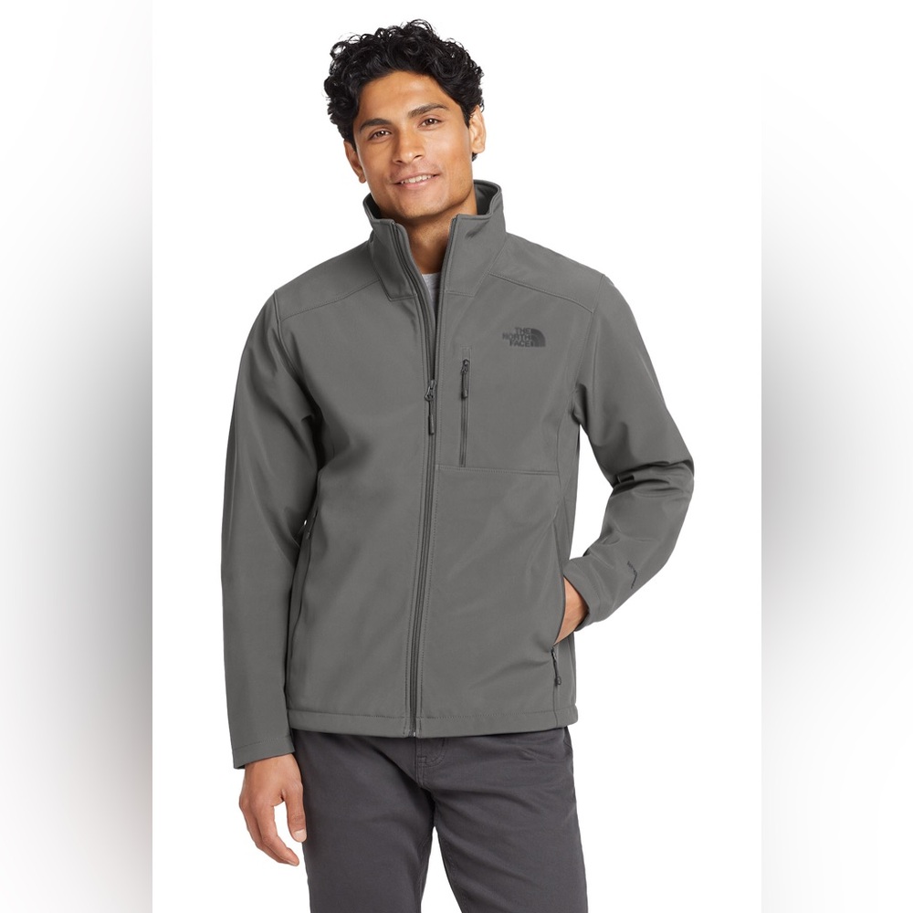 The North Face® Apex Barrier Soft Shell Jacket in Asphalt Grey Size XL.